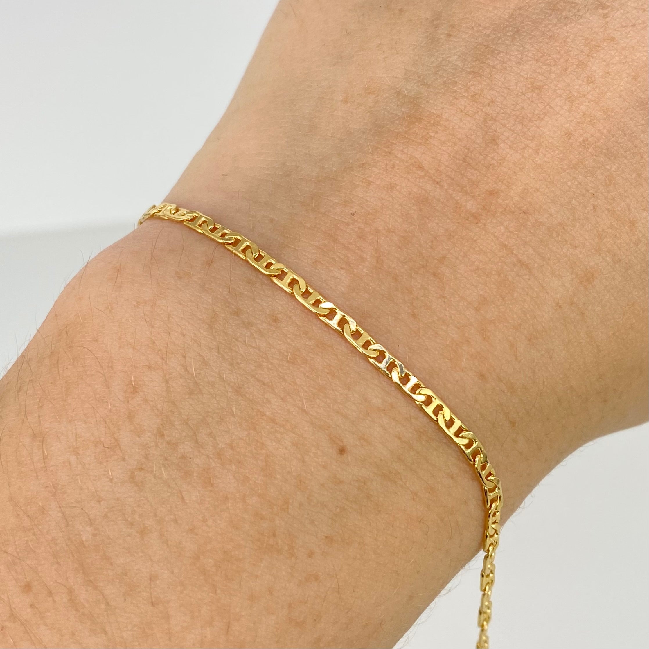 Pulso ● Escalera Plana Oro amarillo 18k +1 / · 2,95 g 2